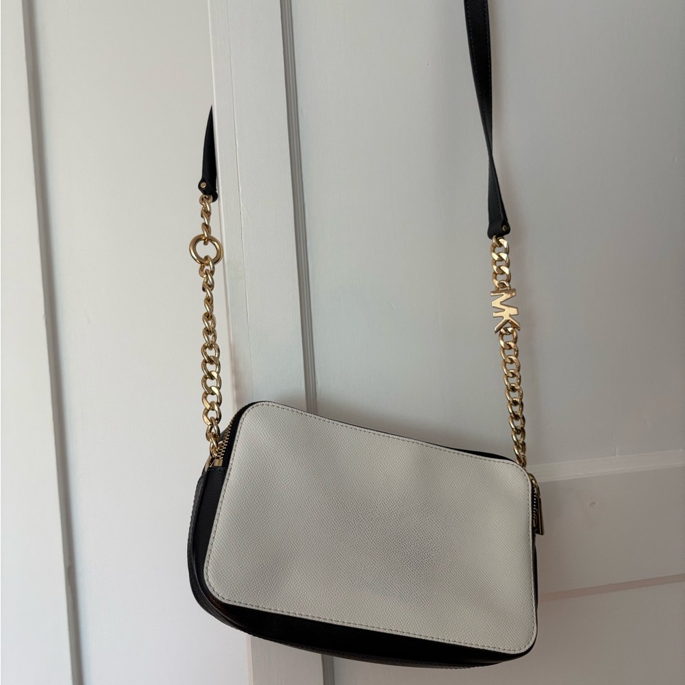 Michael Kors Black, Blue, and White Crossbody Bag - Picture 5 of 8